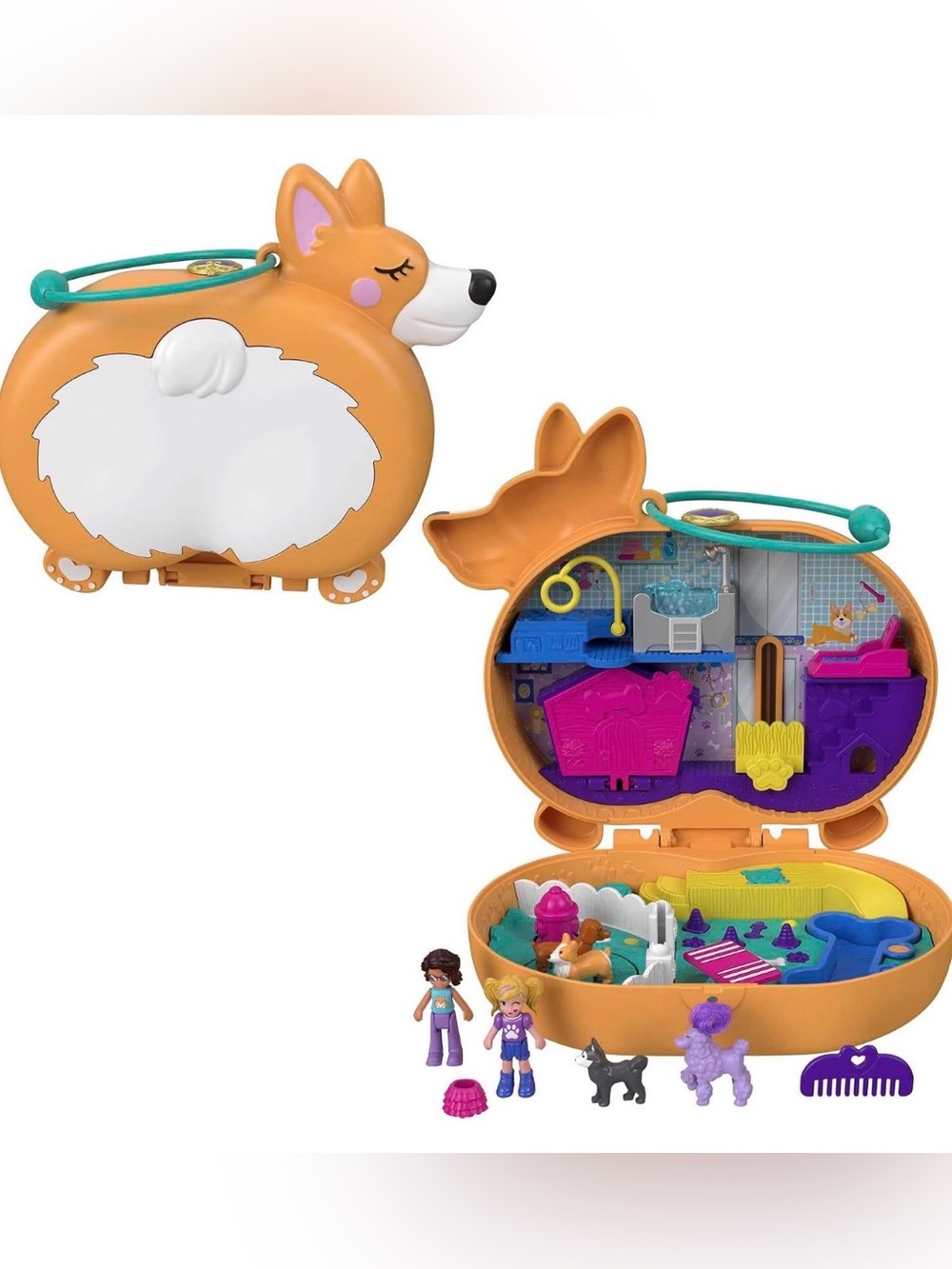 Polly Pocket Corgi Cuddles Compact Play-Set